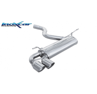 Escape trasero deportivo 2X80 RACING BMW F21 serie 1 2.0 Turbo 125i (218CV) 2013--  CON homologacion Inoxcar