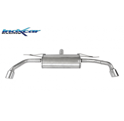 Escape trasero deportivo 1X90 X-RACE Salida Izq. + Dcha. BMW X5 (Type E70) 3.0D (235CV) 2007-- CON Homologacion Europea Inox