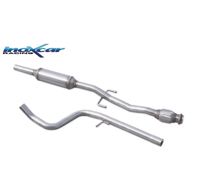 Tubo central con silenciador (Con Flexible) CITROEN DS3 1.6 TURBO RACING (207CV) 2011-- Ø 55 CON homologacion Inoxcar