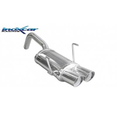 Escape trasero deportivo 2X70 RACING FIAT 500 1.4 16V (100CV) 2007-- Ø 48 CON Homologacion Europea Inoxcar