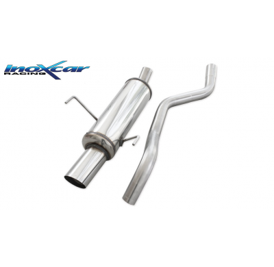 Escape trasero deportivo 1X90 RALLY FIAT PUNTO (Type 188) 1.8 16V HGT (131CV) 1999-2003 Ø 50 CON Homologacion Europea Inoxca