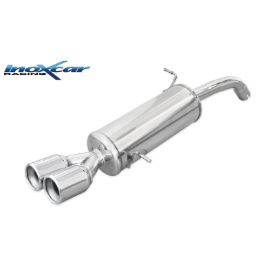 Escape trasero deportivo 2X80 FORD FIESTA 7° serie (13) 1.6 ST (182CV) 2013-- Ø 54 CON Homologacion Europea Inoxcar