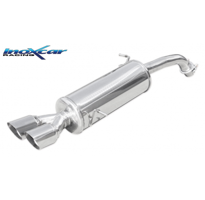 Escape trasero deportivo 2X80 RACING FORD FIESTA 7° serie (13) 1.6 ST (182CV) 2013-- Ø 54 CON Homologacion Europea Inoxcar