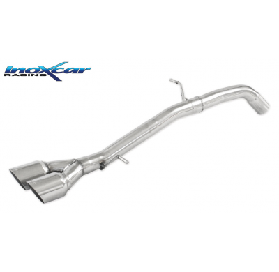 Escape trasero sin silenciador 2X80 RACING FORD FIESTA 7° serie (13) 1.6 ST (182CV) 2013-- Ø 54 SIN homologacion Inoxcar