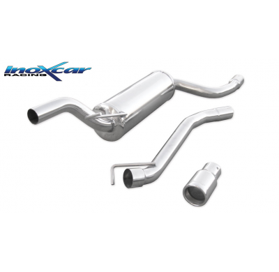 Escape trasero deportivo 1X80 FORD FOCUS 1° serie 1.8 TDCi (100CV) 1999-2004 Ø 55 CON Homologacion Europea Inoxcar