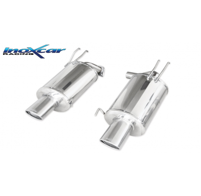 Escape trasero deportivo 1X120X80 Salida Izq. + Dcha. HONDA ACCORD 2.4 EXECUTIVE (190CV) 2003-- CON Homologacion Europea Ino