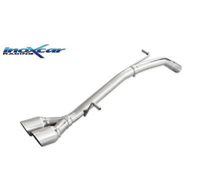 Escape trasero sin silenciador 2X80 RACING PEUGEOT 208 1.6 16V TURBO GTI 30TH (208cv) 2015-- Ø 55 SIN homologacion Inoxcar