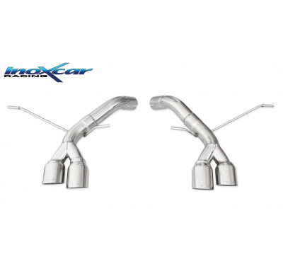 Escape trasero sin silenciador 2X80 RACING Salida Izq. + Dcha. MASERATI GRANSPORT 4.2 V8 (400CV) 2006-- SIN homologacion Inoxcar