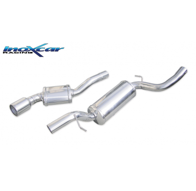 Escape trasero doble 1X102 MAZDA MAZDA 3 2.3 TURBO 16V MPS (260CV) 2006-- SIN homologacion Inoxcar