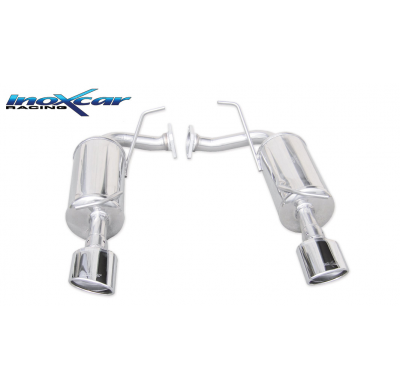 Escape trasero deportivo 1X120X80 OBLIQUO Salida Izq. + Dcha. MAZDA MAZDA 6 2.3 TURBO 16V (260CV) 2005-- CON Homologacion Eu