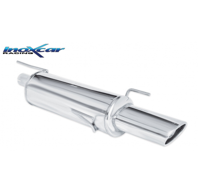 Escape trasero deportivo 1X120X80 OPEL ASTRA F 1.6 (75CV) 3 FIXING 1996-- CON Homologacion Europea Inoxcar