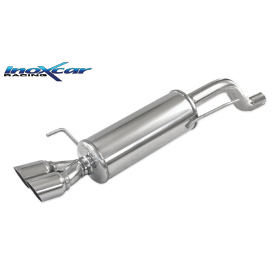 Escape trasero deportivo 2X80 RACING ABARTH GRANDE PUNTO 1.4 T-JET (155CV) 2007-- Ø 60 CON Homologacion Europea Inoxcar