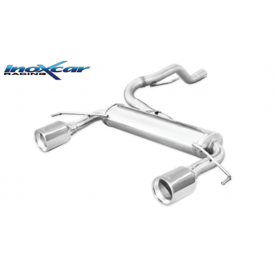 Escape trasero deportivo 1X102 Salida Izq. + Dcha. OPEL CORSA D OPC 1.6T Nurburgring (210CV) 2012-- Ø 54,5 CON Homologacion