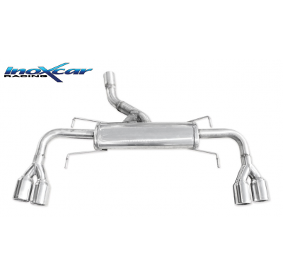 Escape trasero deportivo 2X80 Salida Izq. + Dcha. OPEL GT 2.0 16V TURBO (264cv) 2007-- SIN homologacion Inoxcar