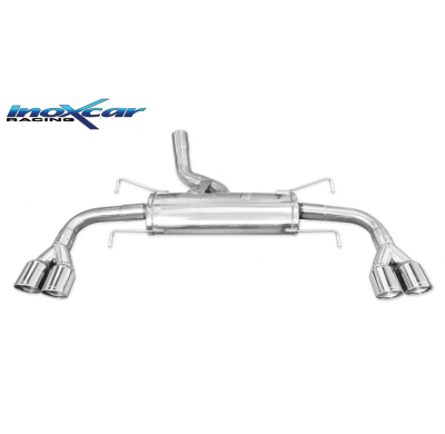 Escape trasero deportivo 2X80 X-RACE Salida Izq. + Dcha. OPEL GT 2.0 16V TURBO (264cv) 2007-- SIN homologacion Inoxcar