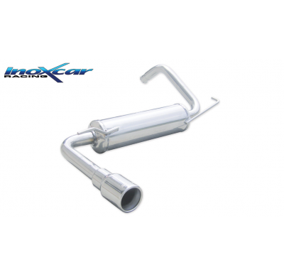 Escape trasero deportivo 1X80 PEUGEOT 107 1.0 12V (68CV) 2005-- CON Homologacion Europea Inoxcar