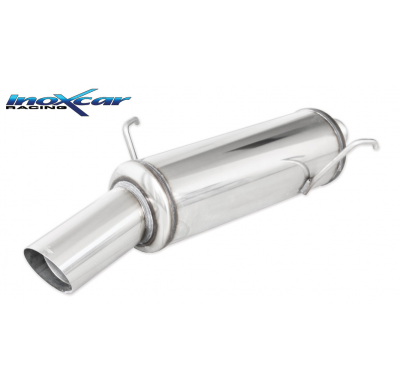 Escape trasero deportivo 1X90 RALLY PEUGEOT 206 1.1 (60CV) --2000 CON Homologacion Europea Inoxcar