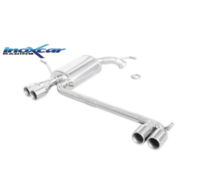 Silenciador trasero deportivo  duplex 2X80 PEUGEOT 407 2.7 24V HDI (204CV) 2006-- SIN homologacion Inoxcar