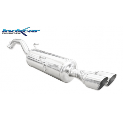 Escape trasero deportivo 2X80 RACING   PEUGEOT RCZ 1.6 THP (156CV) 2010-- CON Homologacion Europea Inoxcar