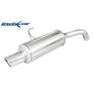 Escape trasero deportivo 1X90 X-RACE RENAULT CLIO 2 RS 2.0 fase1 (172CV) 2000-2001 Ø 54 CON Homologacion Europea Inoxcar
