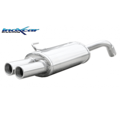 Escape trasero deportivo 2X80 RENAULT CLIO 2 RS 2.0 fase1 (172CV) 2000-2001 Ø 54 CON Homologacion Europea Inoxcar