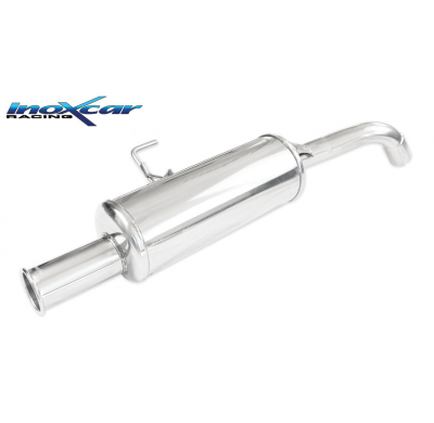 Escape trasero deportivo 1X76 Retrò Style RENAULT CLIO 2 RS 2.0 fase2 (172CV) 2002-2003 Ø 54 CON Homologacion Europea Inoxca