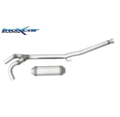 Tubo central con silenciador RENAULT CLIO 2 RS 2.0 fase3 (182CV) 2004-2005 CON Homologacion Europea Inoxcar