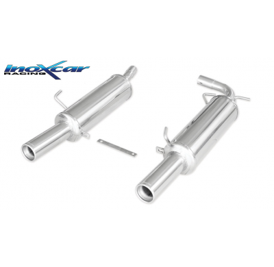 Escape trasero deportivo CEN 2X80 RENAULT CLIO 2 RS 2.0 fase3 (182CV) 2004-2005 CON Homologacion Europea Inoxcar
