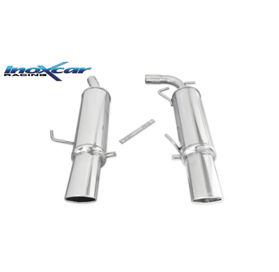 Escape trasero deportivo CEN 2X120X80 RENAULT CLIO 2 RS 2.0 fase3 (182CV) 2004-2005 CON Homologacion Europea Inoxcar