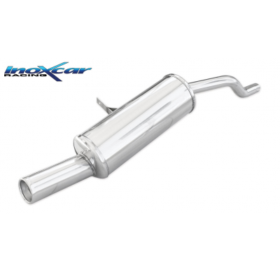 Escape trasero deportivo 1X80 RENAULT CLIO 3 Restyling 2009-- 1.2 TURBO (100CV) 2009--  Ø 40 CON Homologacion Europea Inoxca