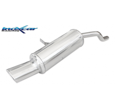 Escape trasero deportivo 1X120X80  RENAULT CLIO 3 Restyling 2009-- 1.2 TURBO (100CV) 2009--  Ø 40 CON Homologacion Europea I