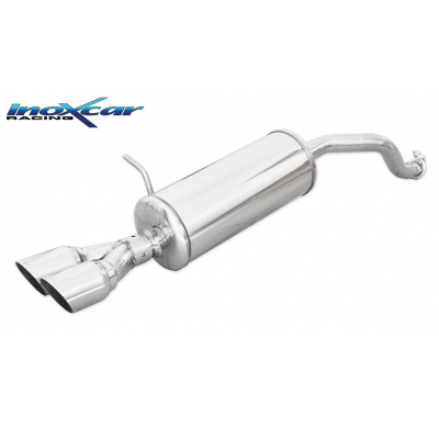 Escape trasero deportivo 2X80 RACING RENAULT CLIO 4 1.2 (75cv) 2013--  CON Homologacion Europea Inoxcar