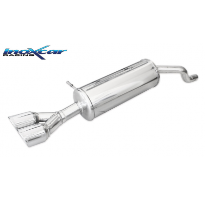Escape trasero deportivo 2X80 X-RACE RENAULT CLIO 4 1.2 GT (120cv) 2013-- CON Homologacion Europea Inoxcar