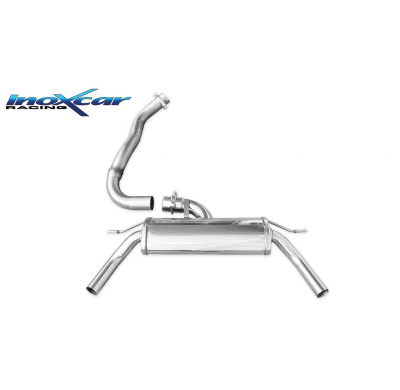 Escape trasero deportivo 1X50 Salida Izq. + Dcha. RENAULT CLIO 4 RS 1.6 Turbo (200CV) 2013-- Ø 63,5 CON Homologacion Europea