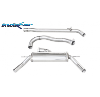 Tubo central directo+ Escape trasero 1X50 Salida Izq. + Dcha. Ø 63,5 RENAULT CLIO 4 RS 1.6 Turbo (200CV) 2013-- Ø 63,5 SIN homol