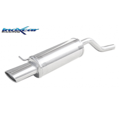 Escape trasero deportivo 1X120X80 RENAULT TWINGO (type MK2) GT TURBO 1.2 (100CV) 2007-- Ø 45 CON Homologacion Europea Inoxca