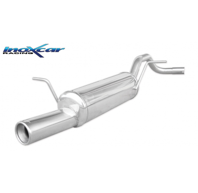 Escape trasero deportivo 1X80 SEAT IBIZA (Type 6L) 1.2 12V (64CV) 2002-2006 Ø 45 CON Homologacion Europea Inoxcar