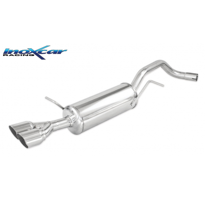 Escape trasero deportivo 2X80 RACING SEAT IBIZA SC (Type 6J) 1.2 Tsi (105CV) 2011-- CON Homologacion Europea Inoxcar