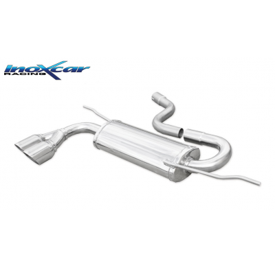 Escape trasero deportivo 2X80 RACING SEAT LEON (Type 1P) 1.4 Tsi (125CV) 2005-- SIN homologacion Inoxcar