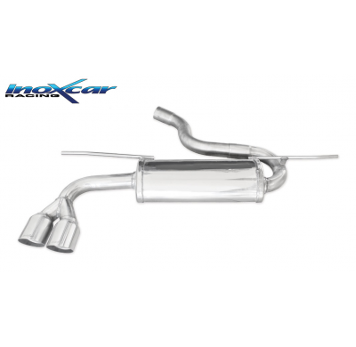 Escape trasero deportivo 2X80 RACING SEAT LEON (Type 5F) 2.0 TDI FR (150cv) 2014-- CON Homologacion Europea Inoxcar