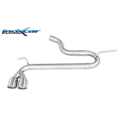 Escape trasero sin silenciador 2X80 RACING SEAT LEON (Type 5F) 1.4 TSI FR (122cv) 2015-- SIN homologacion Inoxcar