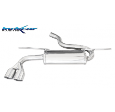 Escape trasero deportivo 2X80 RACING SEAT LEON (Type 5F) 1.4 TSI FR (122cv) 2015-- CON Homologacion Europea Inoxcar