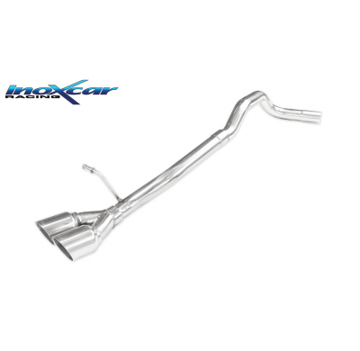 Escape trasero sin silenciador 2X80 RACING SKODA FABIA (Type NJ) 1.2 TSI (90-110cv) 2014-- SIN homologacion Inoxcar