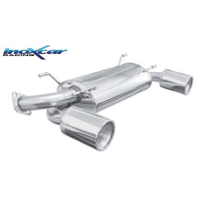 Escape trasero deportivo 1X120 MEGA Salida Izq. + Dcha. SUBARU BRZ 2.0 (200CV) 2012-- CON Homologacion Europea Inoxcar