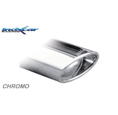 Escape trasero deportivo 1X120X80 OBLIQUO VOLKSWAGEN GOLF 5 1.6 (102CV) 2004-- CON Homologacion Europea Inoxcar