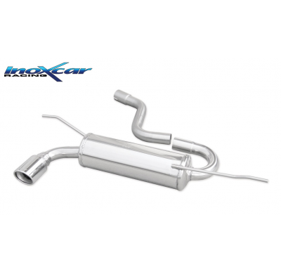 Escape trasero deportivo 1X90 X-RACE VOLKSWAGEN GOLF 5 2.0 TDI (140CV) 2004-- Ø 55 CON Homologacion Europea Inoxcar