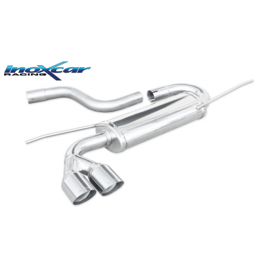 Escape trasero deportivo 2X80 RACING VOLKSWAGEN GOLF 6 1.4 TSI (122CV) 2008-- Ø 50 CON Homologacion Europea Inoxcar