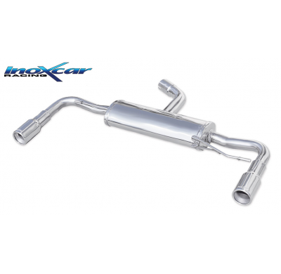 Escape trasero deportivo 1X80 Salida Izq. + Dcha. VOLKSWAGEN GOLF 6 2.0 TSI GTI (210CV) 2009-- CON Homologacion Europea Inox