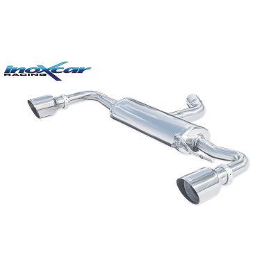 Escape trasero deportivo 1X102 RACING Salida Izq. + Dcha. VOLKSWAGEN GOLF 6 2.0 TSI GTI (210CV) 2009-- CON Homologacion Euro