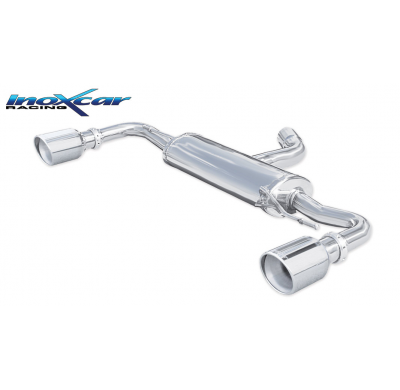 Escape trasero deportivo 1X100 X-RACE Salida Izq. + Dcha. VOLKSWAGEN GOLF 6 2.0 TSI GTI (210CV) 2009-- CON Homologacion Euro